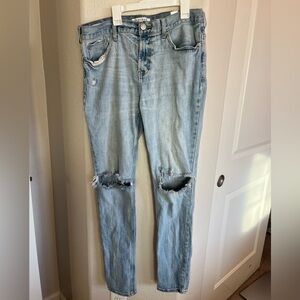 PacSun Light Wash Distressed Skinny Jeans